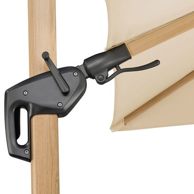 Sonnenschirm 'Rhodos Twist Woody', natur, ca. 300 x 300 cm Sonnenschirm 'Rhodos Twist Woody', natur, ca. 300 x 300 cm