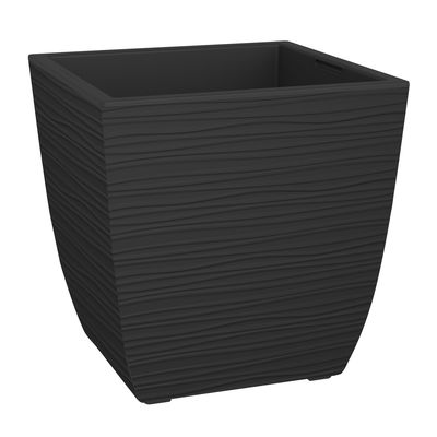 Eda Pflanzgefäß 'Diva Stone', schwarz, ca. 43,5 x 43,5 x H 44,2 cm Eda Pflanzgefäß 'Diva Stone', schwarz, ca. 43,5 x 43,5 x H 44,2 cm