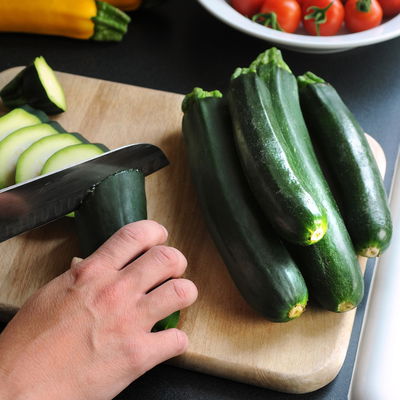 Blu Bio Zucchini 'Balkon-Zucchini', Topf-Ø 12 cm, 3er Set