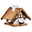 Vogelfutterhaus 'White Wood', ca. 41 x 39 x H33 cm Vogelfutterhaus 'White Wood', ca. 41 x 39 x H33 cm