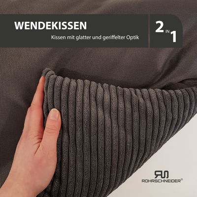 Rohrschneider Tierbett 'Hudson', dunkelgrau, ca. 57 x 90 cm Rohrschneider Tierbett 'Hudson', dunkelgrau, ca. 57 x 90 cm