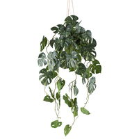 Kunstpflanze Splitphilodendron variegata im Hängetopf, Höhe ca. 80 cm