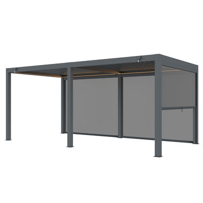 Pergola mit LED, anthrazit, ca. 300 x 600 x H 250 cm