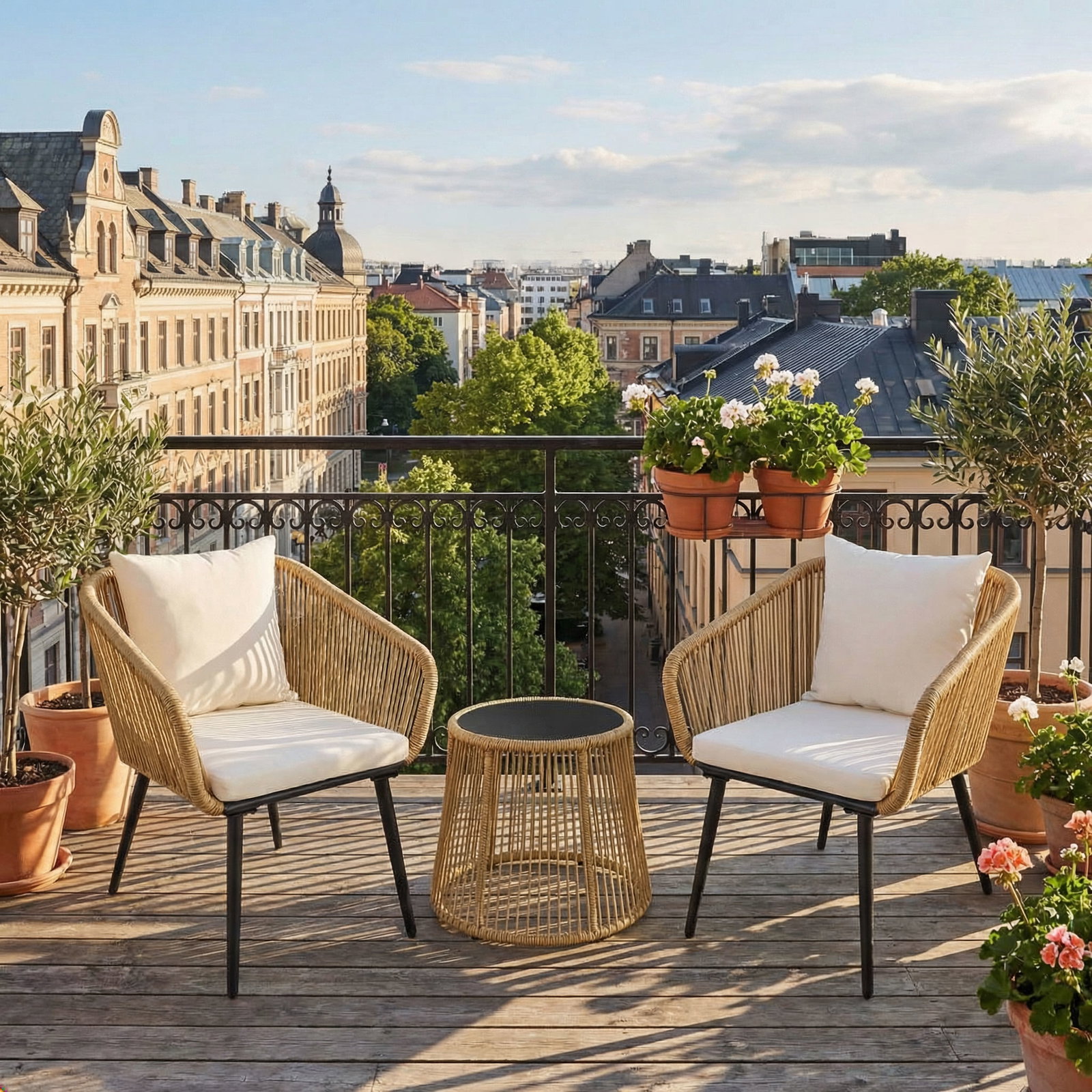 Bistro-Set Sofia 3tlg. inkl. Kissen Bistro-Set Sofia 3tlg. inkl. Kissen