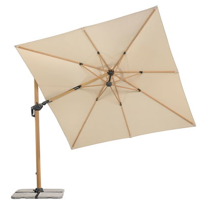 Sonnenschirm 'Rhodos Twist Woody', natur, ca. 300 x 300 cm Sonnenschirm 'Rhodos Twist Woody', natur, ca. 300 x 300 cm