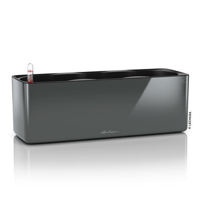 Lechuza 'Cube Glossy Triple', anthrazit highloss, ca. 14 x 40 x H 13,5 cm Lechuza 'Cube Glossy Triple', anthrazit highloss, ca. 14 x 40 x H 13,5 cm