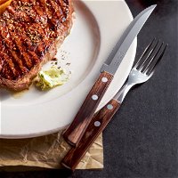 TRAMONTINA Steak-/Pizzabesteck-Set 8-teilig, braun, FSC®