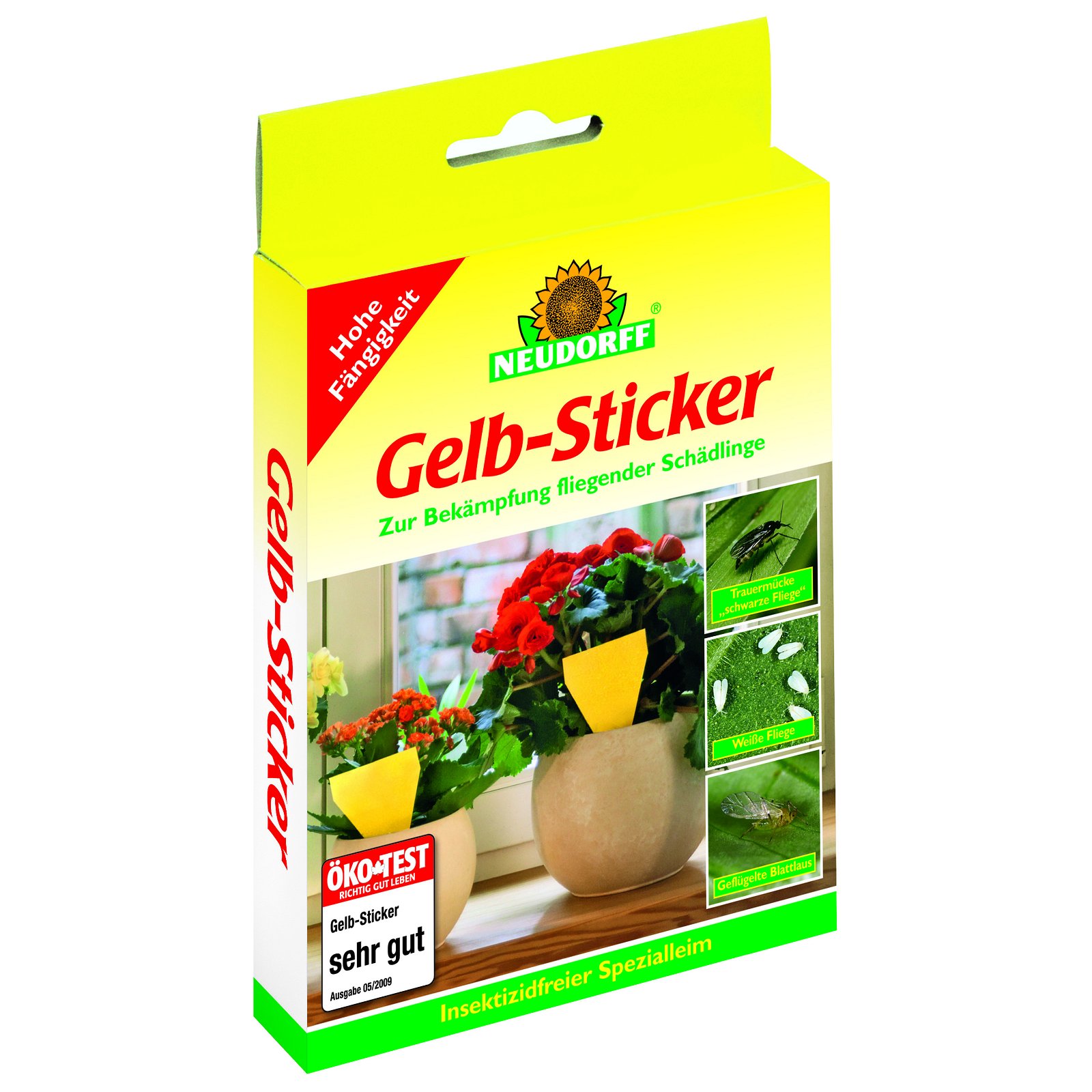 Neudorff Gelb-Sticker, 10 Stück