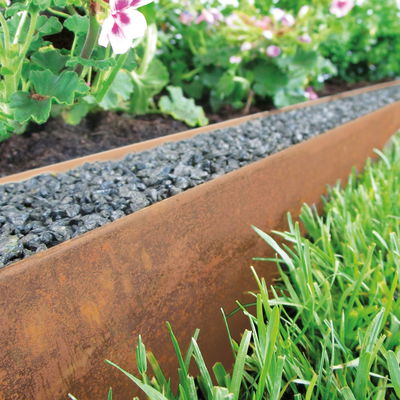 Rasenkante 'Corten', edelrost, H13 x L118 cm Rasenkante 'Corten', edelrost, H13 x L118 cm