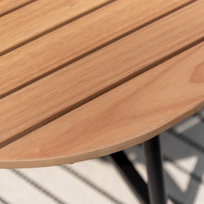 Bistro-Set 'Naga', 3-teilig, anthrazit/braun Bistro-Set 'Naga', 3-teilig, anthrazit/braun