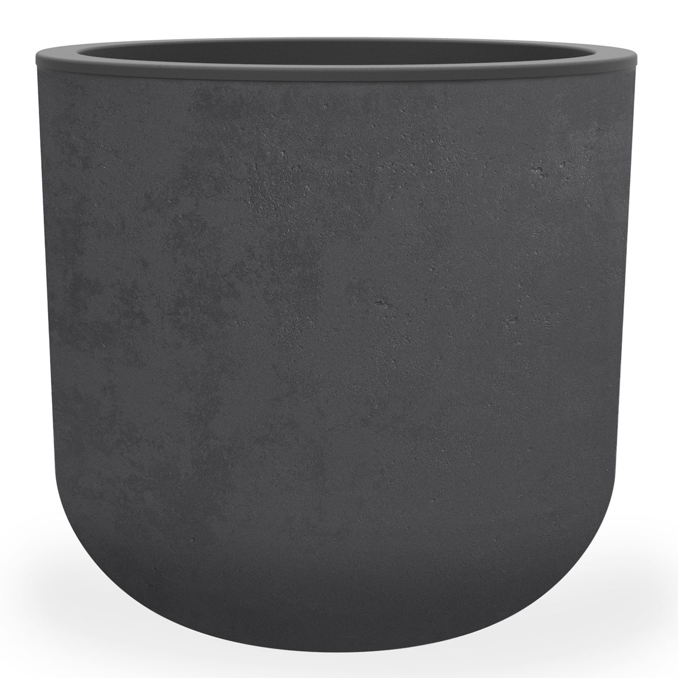 Poetic Pflanzgefäß 'Basalt Up Egg', anthrazit, ca. Ø 48 x H 46 cm