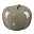 Dekoapfel PEARL, Keramik, grau, 22 x 18 cm