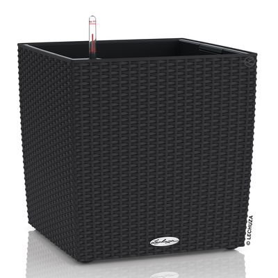 Lechuza 'Cube Cottage 30', graphitschwarz, ca. 29,5 x 29,5 x H 30 cm