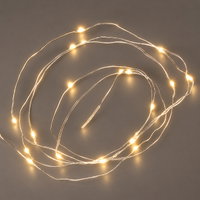 LED Silberdraht, warmweiß, 20 LEDs, Länge ca. 1,8 m LED Silberdraht, warmweiß, 20 LEDs, Länge ca. 1,8 m