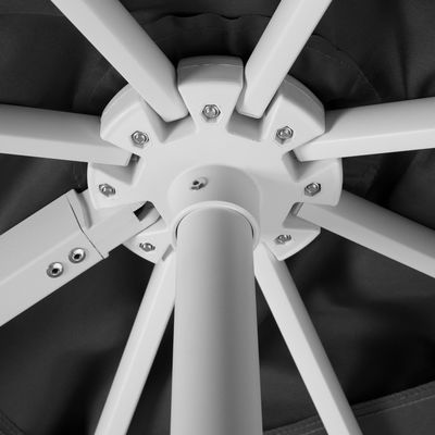 Pendelschirm 'Rhodos Twist Bianco', ca. 300 x 300 cm