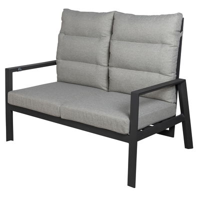 Kölle Loungesofa 'Kreta' inkl. Auflagen, 2-Sitzer, grau