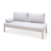 ScanCom Eckloungesofa-Set 'Berlin', creme