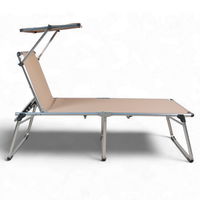 Sungörl Campingliege 'Mykonos Comfort Taupe', taupe