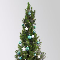 Weihnachtsbäumchen inkl. Deko, jade, Höhe ca. 50 cm, Topf-Ø 23 cm