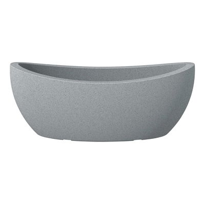 Scheurich Jardiniere 'Wave Globe', Stony Grey, ca. 58 x 24 x H 23 cm