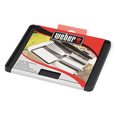 Weber Grillbesteckmatte, schwarz, Silikon, ca. 25 x 35 cm