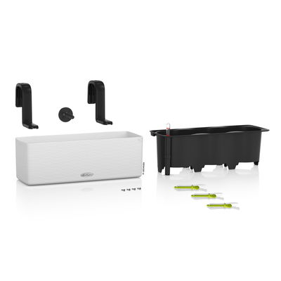 Lechuza 'Cube Color Triple', weiß, ca. 40 x 14 x H 14 cm