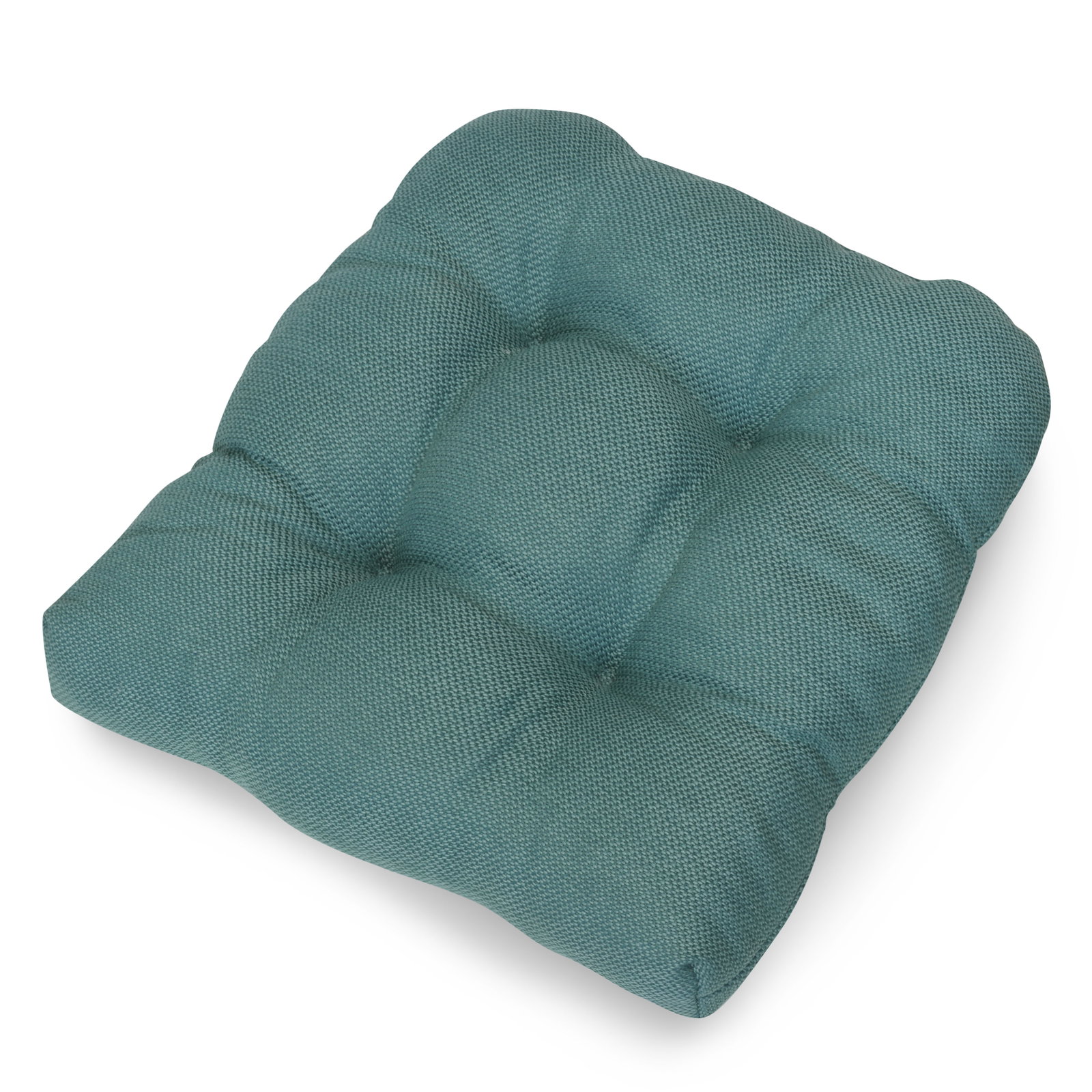 Kölles Beste Sitzkissen 'Twist', petrol, ca. 45 x 40 cm