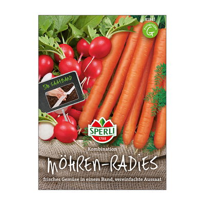 Saatband, Möhre-Radieschen-Kombi