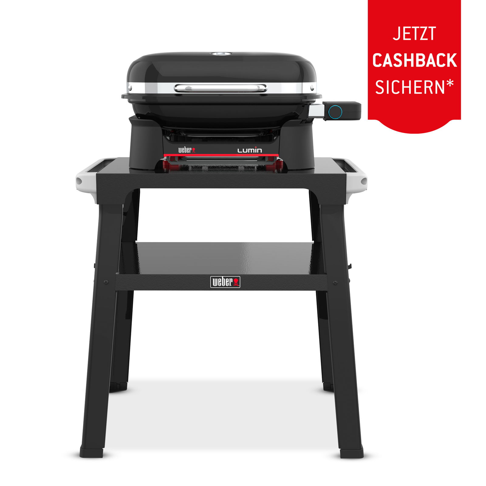 Weber Elektrogrill 'Lumin Compact' mit Ständer, schwarz Weber Elektrogrill 'Lumin Compact' mit Ständer, schwarz