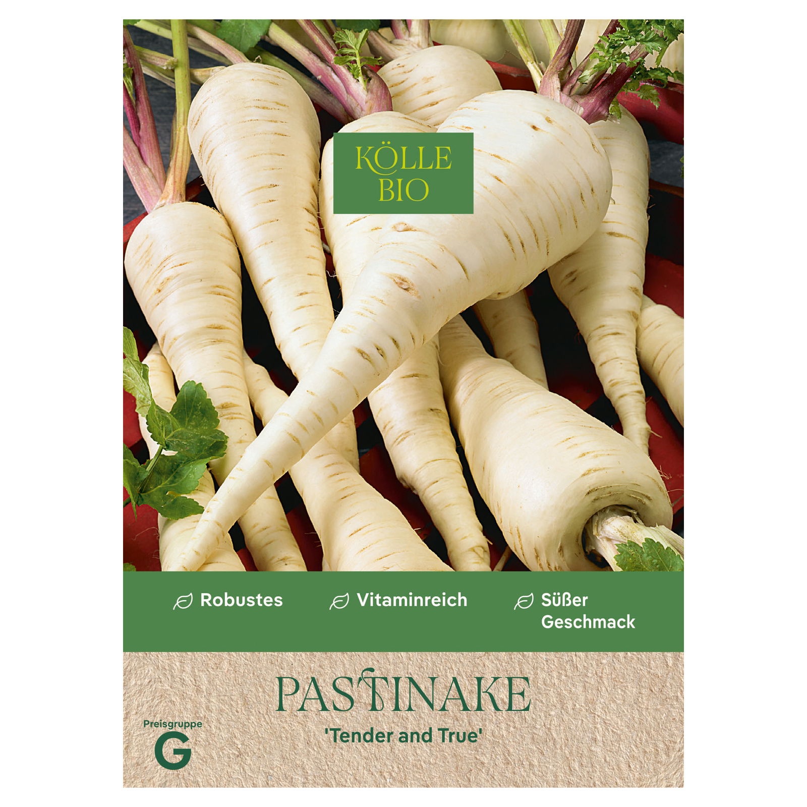Kölle Bio Saatgut Pastinake 'Tender and True', weiß