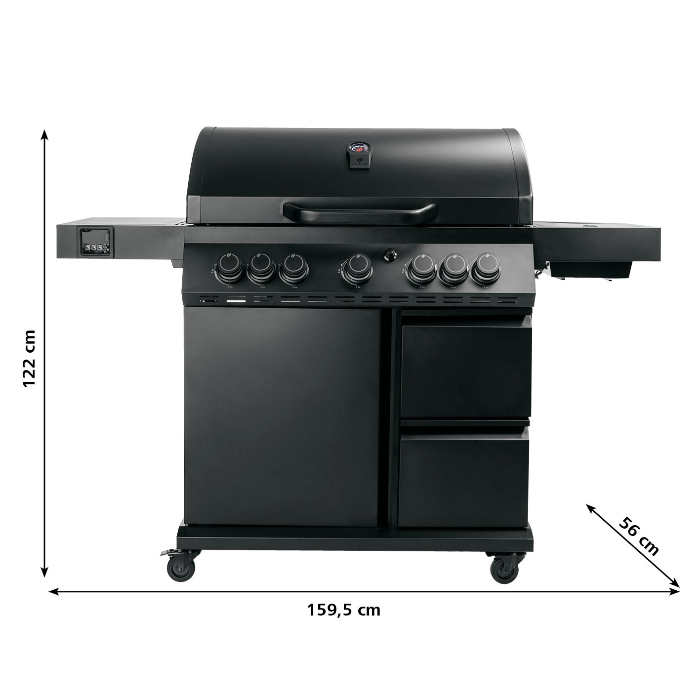 Landmann Gasgrill COOL BLACK 5.2 mit Heckbrenner