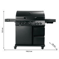 Landmann Gasgrill COOL BLACK 5.2 mit Heckbrenner