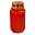 Bolsius Grablicht mit Deckel, rot, Brenndauer ca. 100 Stunden, 143x19 mm