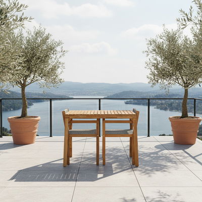 Kölle Balkongruppe 'Fortuna', braun/grau, 3-teilig