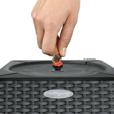 Lechuza 'Cubico Cottage 40', lichtgrau, ca. 40 x 40 x H 75 cm