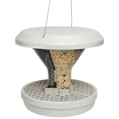 Swissinno Vogel-Futtersilo 'Davos', hellgrau