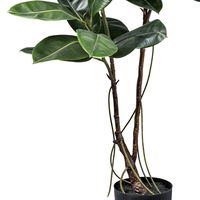 Künstlicher Gummibaum 'Ficus elastica', Höhe ca. 150 cm