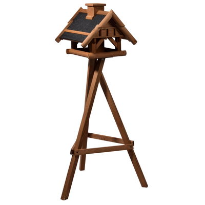 Vogelhaus inkl. Ständer, Holz, bernstein, 39 x 38 x 33 cm Vogelhaus inkl. Ständer, Holz, bernstein, 39 x 38 x 33 cm