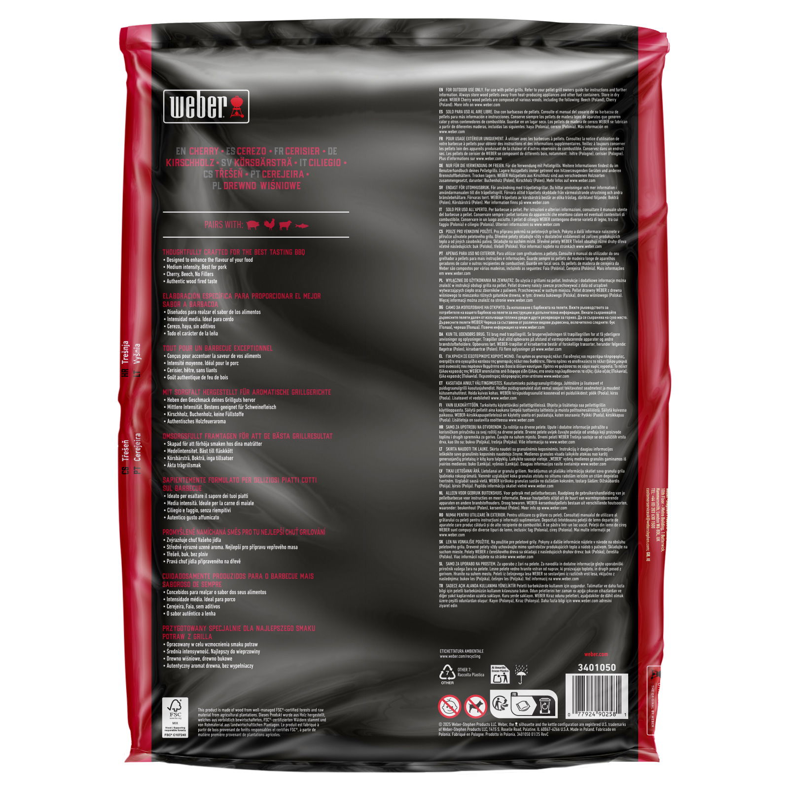 Weber Holzpellets 'Smokefire Kirschholz', 8 kg