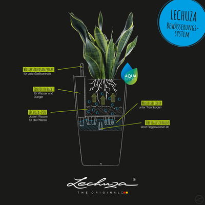 Lechuza 'Cubico 22', silber, ca. 22 x 22 x H 41 cm Lechuza 'Cubico 22', silber, ca. 22 x 22 x H 41 cm