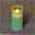 LED-Echtwachskerze 'Magic Flame', jade, Timer, Batterie