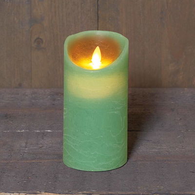 LED Echtwachskerze 'Magic Flame', jade, Ø 7,5 x H 15 cm LED Echtwachskerze 'Magic Flame', jade, Ø 7,5 x H 15 cm