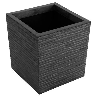 Pflanzgefäß 'Serenity', schiefer, ca. 34 x 34 x H 36,6 cm Pflanzgefäß 'Serenity', schiefer, ca. 34 x 34 x H 36,6 cm