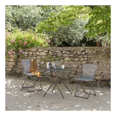 Lafuma Klapptisch 'Balcony II', grau, ca. 70 x 64 x H73 cm