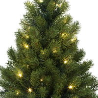 Künstlicher Weihnachtsbaum im Topf mit LED-Beleuchtung, Höhe ca. 60 cm