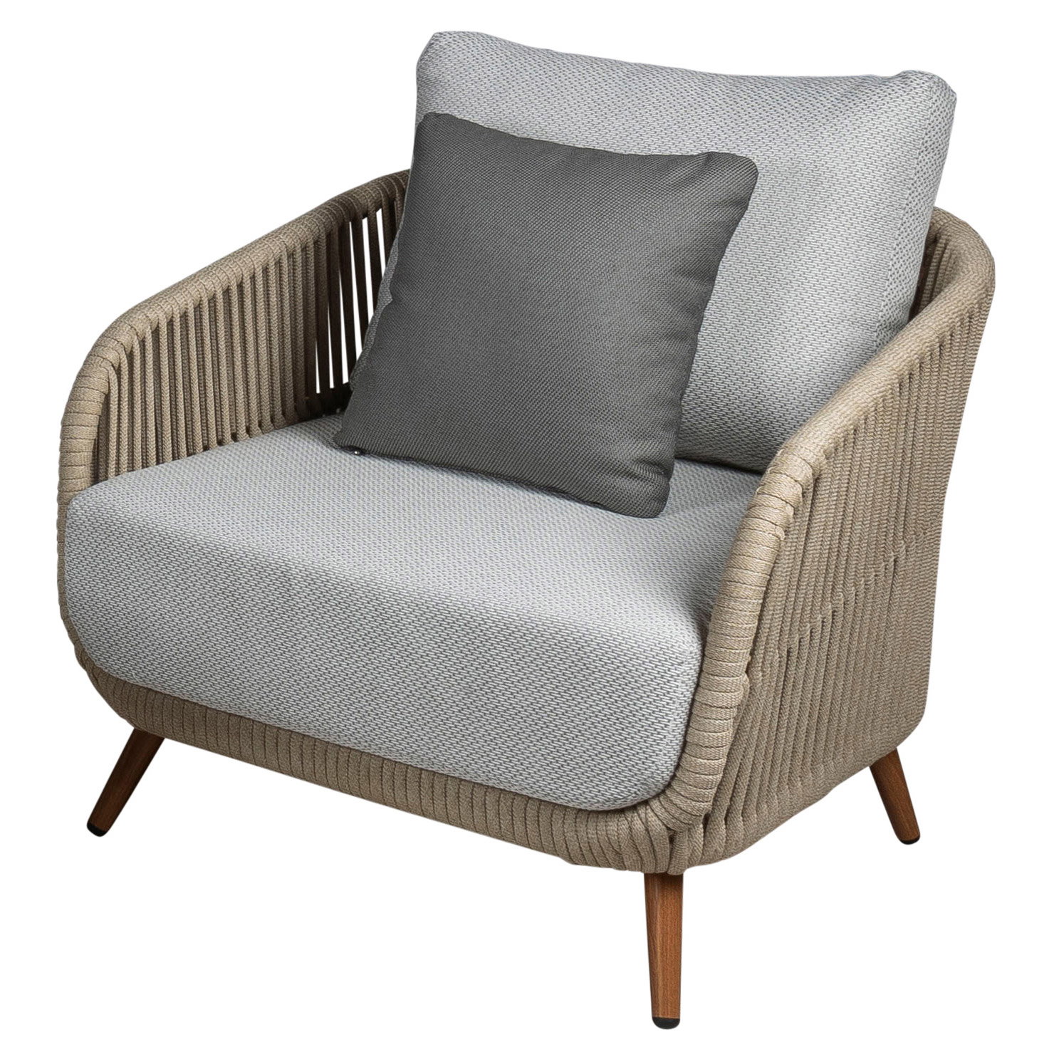 Kölle Loungesessel 'Cafune' inkl. Auflagen, grau/beige Kölle Loungesessel 'Cafune' inkl. Auflagen, grau/beige