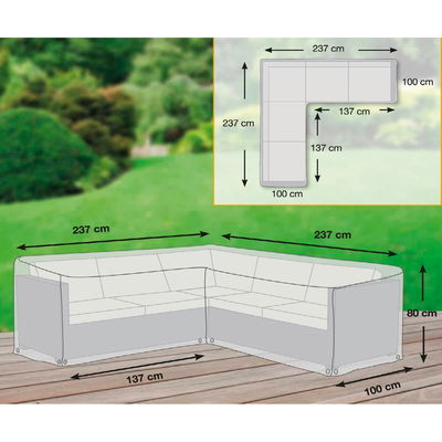 Kölle Premium Schutzhülle für Eck-Loungegruppe (L-Form)