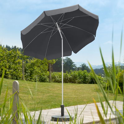 Schneider Sonnenschirm 'Ibiza', anthrazit, ca. Ø 200 cm