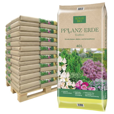 Kölle Bio Pflanzerde, torffrei, 60 Sack á 40 l, 2400 Liter Kölle Bio Pflanzerde, torffrei, 60 Sack á 40 l, 2400 Liter