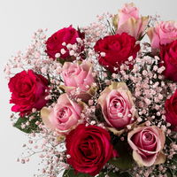 Blumenstrauß 'Sweet Roses', handgebunden